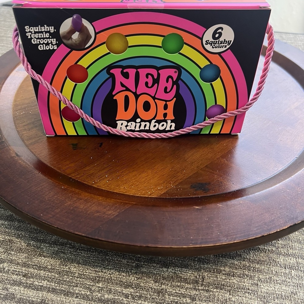 ULTRA RARE NeeDoh Rainbow Teenie Globs 6-Pack Squishy Toys AUTHENTIC Kid Fidget